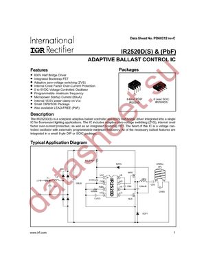 IR2520DSPBF datasheet  